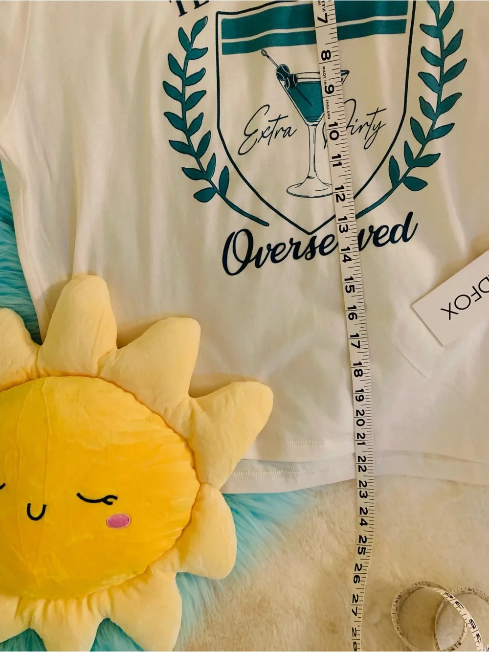 Wildfox Teal White Loungewear Set T-Shirt Shorts Matching Set Women’s XL